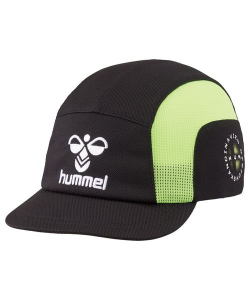 hummel(ヒュンメル)/ジュニアフットボールキャップ(JUNIOR FOOTBALL CAP)/ブラック/Cライム