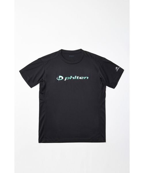 phiten(ファイテン)/RAKUシャツ 3D 半袖 カモフラ (スポーツオーソリティ限定)/ブラック/グリーン