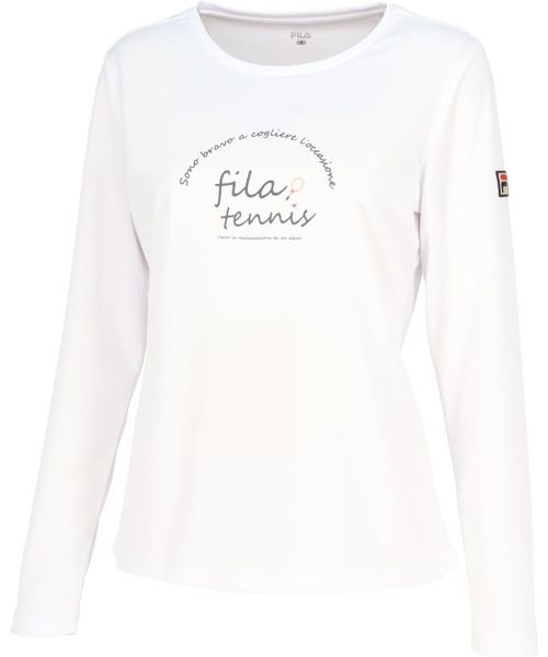 FILA(フィラ)/41＿グラフィックロングスリーブTシャツ(41_GRAPHIC LONG SLEEVE T－SHIRT)/ホワイト