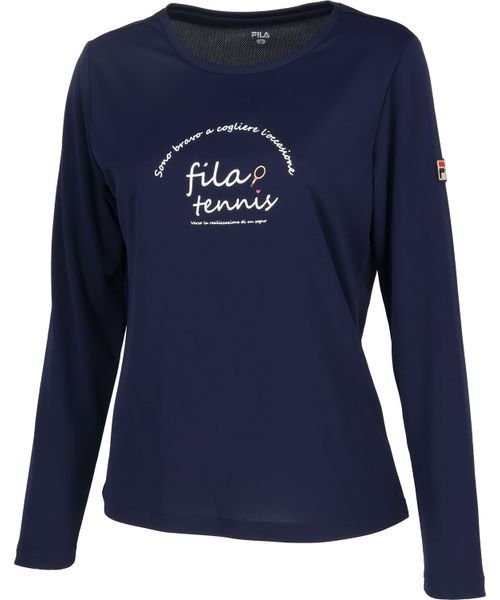 FILA(フィラ)/41＿グラフィックロングスリーブTシャツ(41_GRAPHIC LONG SLEEVE T－SHIRT)/フィラネイビー
