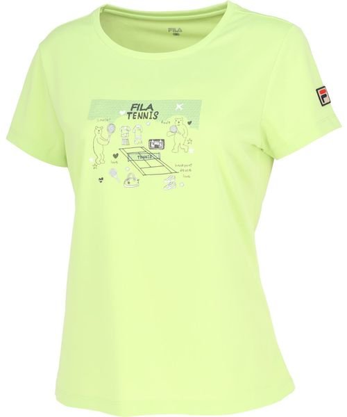 FILA(フィラ)/41＿グラフィックTシャツ(41_GRAPHIC T－SHIRT)/ライトグリーン