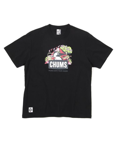 CHUMS(チャムス)/Picnic Booby T－Shirt/BLACK