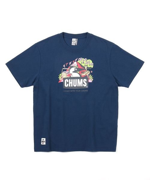 CHUMS(チャムス)/Picnic Booby T－Shirt/NAVY