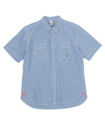 CHUMS/Beaver Yarn－Dyed Chambray S/S Shirt/506112659