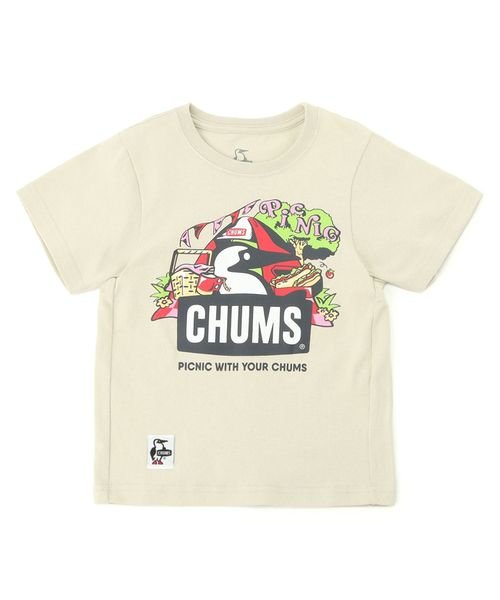 CHUMS(チャムス)/Kid's Picnic Booby T－Shirt/GREIGE