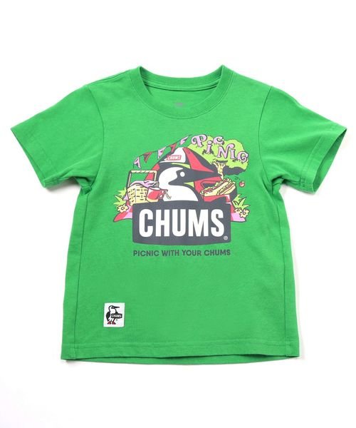 CHUMS(チャムス)/Kid's Picnic Booby T－Shirt/GREEN