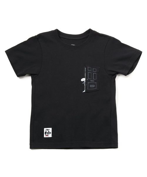CHUMS(チャムス)/Kid's Go Outdoor Pocket T－Shirt/BLACK