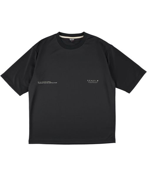 SPAZIO(スパッツィオ)/オーバーサイズプラシャツ(OVER SIZE PRACTICE SHIRT)/ブラック