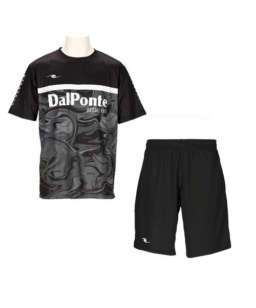 DALPONTE(ダウポンチ)/ショウカプラシャツ・パンツセット(SUBLIMATION PRINT PRACTICE SHIRT & PANTS SET)/BLACK