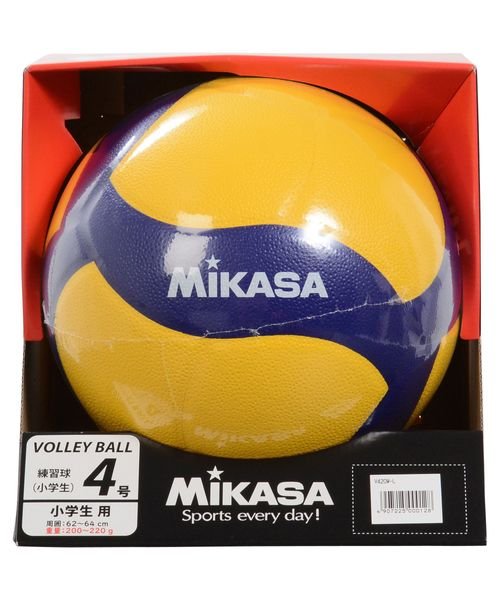 MIKASA(ミカサ)/バレー4号 軽量練習球 黄/青/.