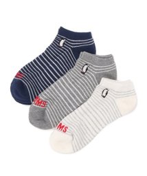 CHUMS/3P BOOBY BORDER ANKLE SOCKS (3P ブービー ボーダーアンクル)/506117590