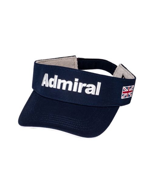 Admiral(アドミラル)/アドミラルゴルフ バイザー ハーフフラッグロゴ/ネイビー