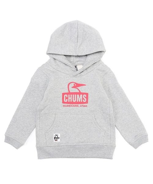 CHUMS(チャムス)/KIDS BOOBY FACE PULLOVER PARKA (キッズ ブービーフェイス プルオ)/H/GRAY×RED