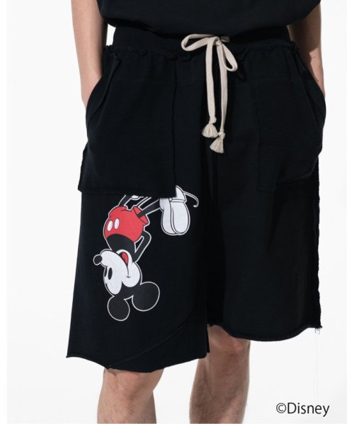 JOINT WORKS(ジョイントワークス)/DISCOVERED “Disney Collection”＜Mickey＞ Wide Shorts/ブラック