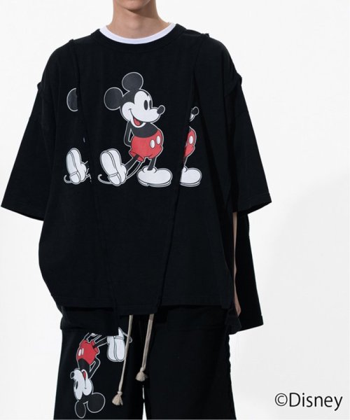 JOINT WORKS(ジョイントワークス)/DISCOVERED “Disney Collection”＜Mickey＞ Wide Mickey Tee/ブラック