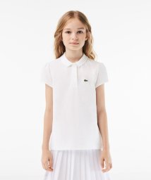 LACOSTE KIDS(ラコステ　キッズ)/GIRLSスカラップカラーポロシャツ/ホワイト