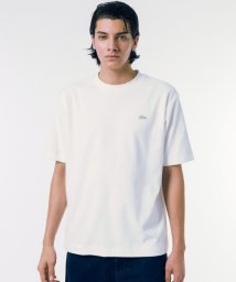 LACOSTE Mens(ラコステ　メンズ)/オーバーサイズ ハイゲージパイル地 半袖Tシャツ/ホワイト