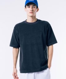 LACOSTE Mens(ラコステ　メンズ)/オーバーサイズ ハイゲージパイル地 半袖Tシャツ/ブラック