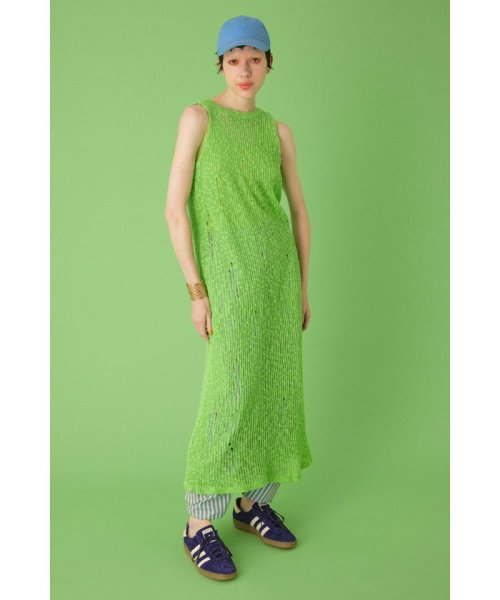HeRIN.CYE(ヘリンドットサイ)/2way knit dress/LIME