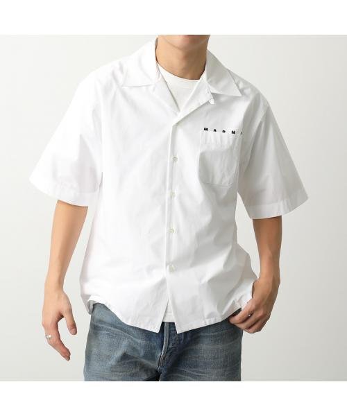 MARNI ボウリングシャツ CUMU0213P8 USCT88 ポプリン ボウリングシャツ CUMU0213P8 USCT88
