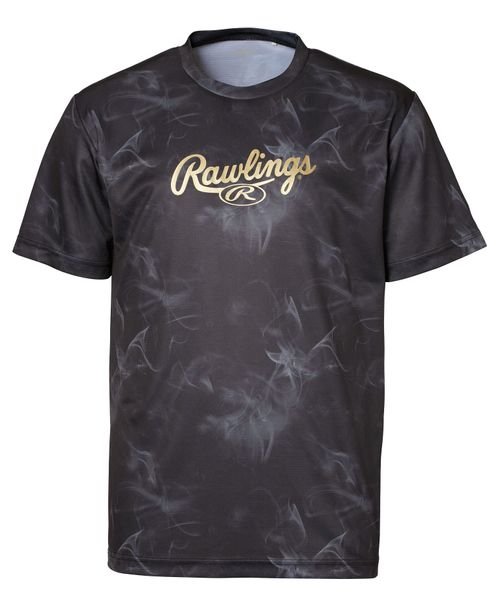 Rawlings(ローリングス)/ゴーストスモーク グラフィックTシャツ/ブラック