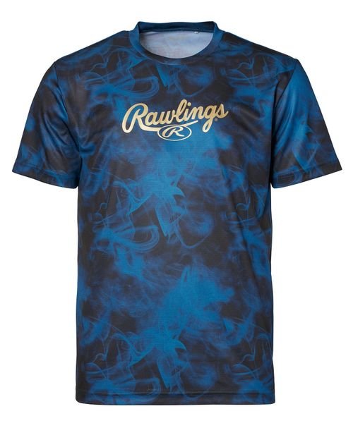 Rawlings(ローリングス)/ゴーストスモーク グラフィックTシャツ/ネイビー
