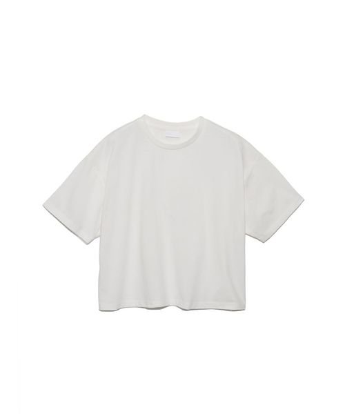 sanideiz TOKYO(サニデイズ トウキョウ)/コットンポリエステル オーバークロップトTシャツLADIES/白