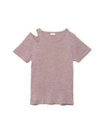 sanideiz TOKYO/カチオン杢天竺 アシンメトリー半袖Tシャツ LADIES/506120216