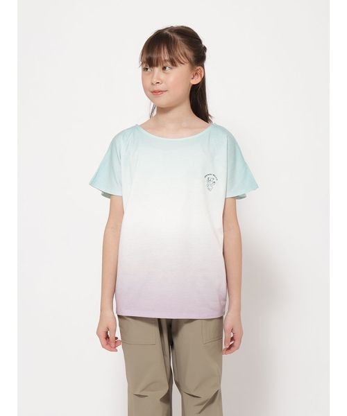 sanideiz TOKYO(サニデイズ トウキョウ)/「Berry Bear」シリーズ グラデーションTシャツ GIRLS/グリーン×パープル