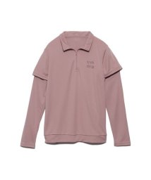 sanideiz TOKYO/ハニカムメッシュスム－ス for GOLF ハーフジップ裾リブ＆長袖LADIES/506120381