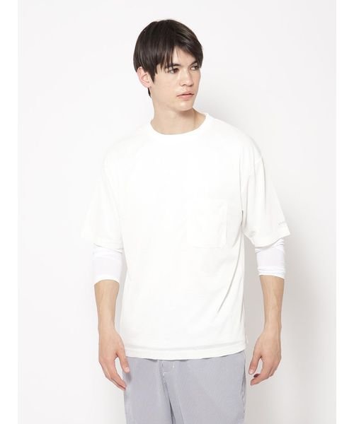 sanideiz TOKYO(サニデイズ トウキョウ)/軽量ワッフルジャージ オーバーサイズTシャツ MENS/白