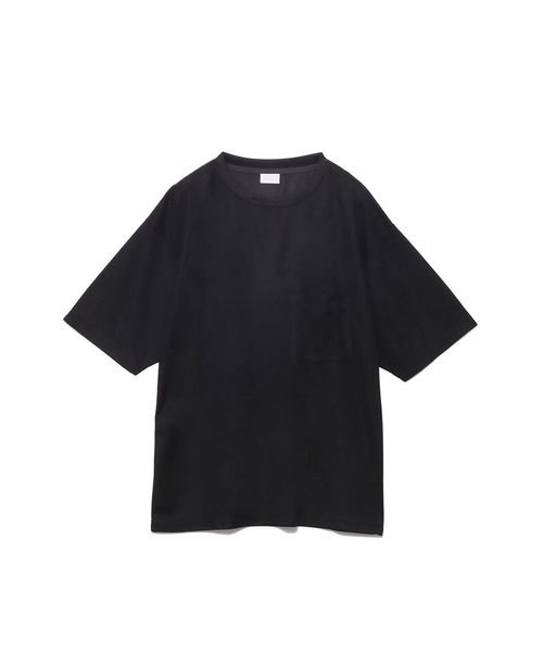 sanideiz TOKYO(サニデイズ トウキョウ)/軽量ワッフルジャージ オーバーサイズTシャツ MENS/黒