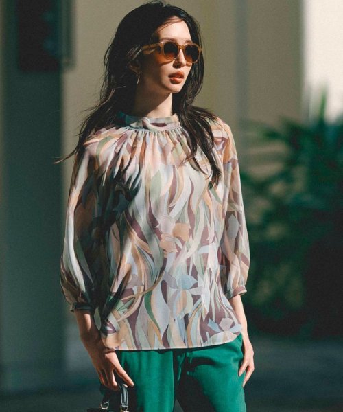 【WEB限定】Ratti ペインティングプリント ブラウス ペインティングプリント 品番 Ratti SKWOCS0208 ブラウス BLWOCS0208
