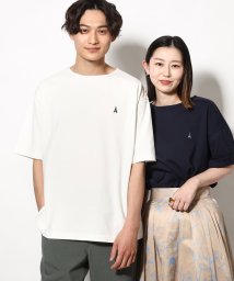 a.v.v (MEN)(アー・ヴェ・ヴェメンズ)/【大人気商品/ユニセックス】エッフェル塔刺繍ボートネックTシャツ/ホワイト