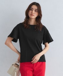 green label relaxing(グリーンレーベルリラクシング)/プチ フレア Tシャツ －接触冷感・UVカット－/BLACK