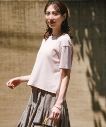 NIJYUSANKU（LARGE SIZE）(２３区（大きいサイズ）)/【洗える】半袖 クロップド IT TEE/[WEB限定]ダスティピンク系