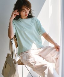 NIJYUSANKU（LARGE SIZE）(２３区（大きいサイズ）)/【洗える】半袖 クロップド IT TEE/ミント系