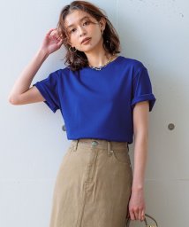 NIJYUSANKU（LARGE SIZE）(２３区（大きいサイズ）)/【WEB限定/洗える】ベーシック IT TEE/ブルー系