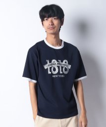 Brooks Brothers/【WEB限定】SS24 LOGO Series コットン ロゴプリント リンガーＴシャツ/506101101