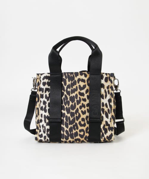 URBAN RESEARCH(アーバンリサーチ)/GANNI　Recycled Tech Small ToteP/LEOPARD