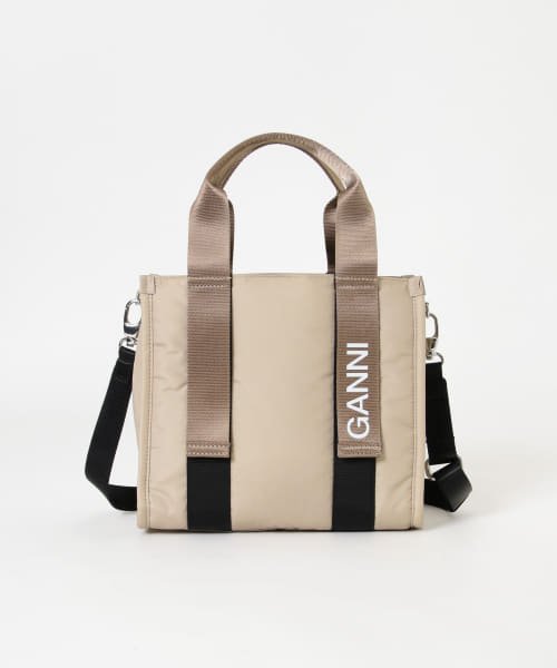 URBAN RESEARCH(アーバンリサーチ)/GANNI　Recycled Tech Small Tote/OYSTERGR