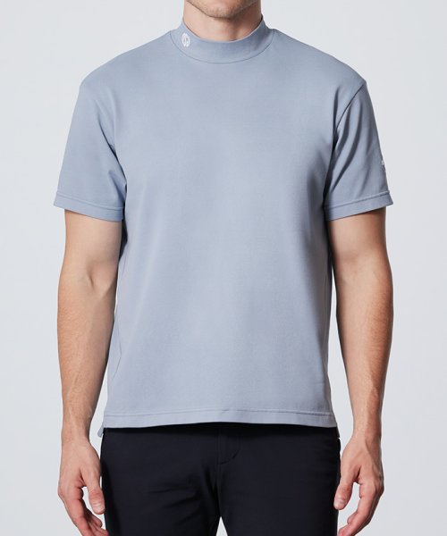 【DSG COLLECTION】モックネック半袖シャツ サンスクリーン