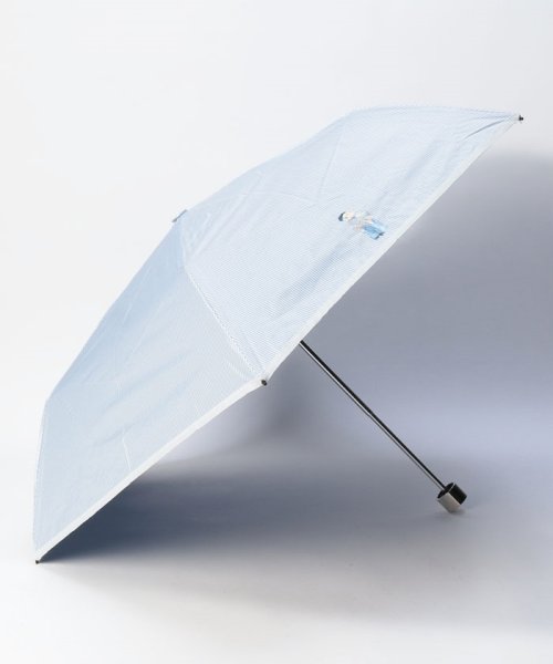 POLO RALPH LAUREN(umbrella)(ポロラルフローレン（傘）)/【WEB限定】日傘 ワンポイントポロベア ポーチタイプ 1級遮光 折りたたみ傘 /サックスブルー