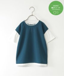 ikka kids(イッカ　キッズ)/【親子おそろい】速乾COOLフェイクベストTシャツ（120〜160cm）/グリーン