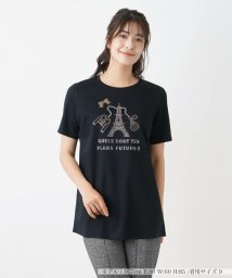 Leilian(レリアン)/Ｔシャツ【Leilian WHITE LABEL】/ブラック