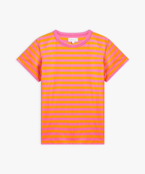 agnes b. FEMME(アニエスベー　ファム)/JA93 TS BRANDO Tシャツ/オレンジ×ピンク