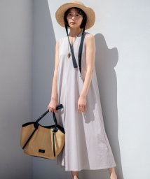 NIJYUSANKU（LARGE SIZE）(２３区（大きいサイズ）)/【杏さん着用/洗える】ALBINIコーコラン ノースリーブ ワンピース/【WEB限定】ライトグレー系