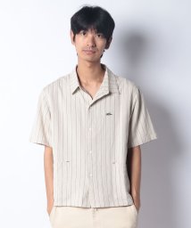 KRIFF MAYER/ワンポイント刺繍ストライプ半袖シャツ/506105655