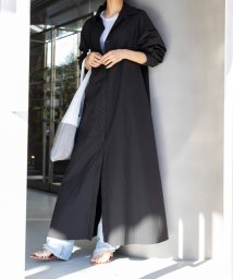 MAISON BREEZE Amu/【MAISON BREEZE Amu】Long Shirt One－piece ワンピース シャツワンピ 長袖 ロング丈 サイドスリット/506107665