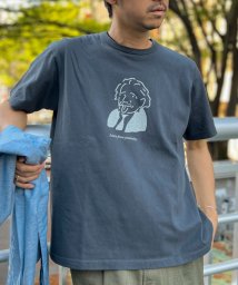 NOLLEY’S goodman(ノーリーズグッドマン)/【BARNS OUTFITTERS/バーンズアウトフィッターズ】別注 TUBE Tシャツ learn from yesterday/チャコールグレー